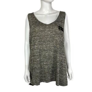 Lane Bryant Gold Sparkle Gray Zipper Hi-Low Tank 26/28